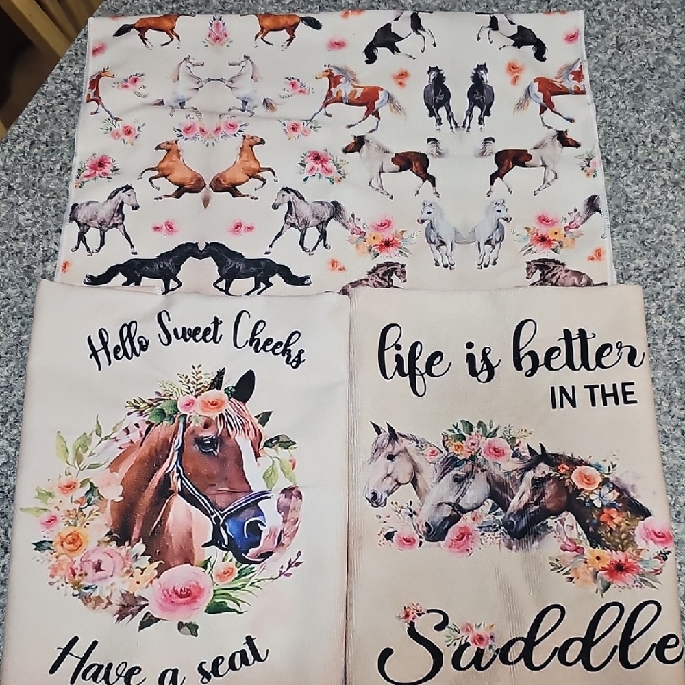 Horse Themed Decorative Hand or Dish Towels
